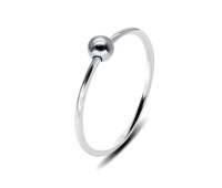 Silver Ball Nose Ring NSKR-1001